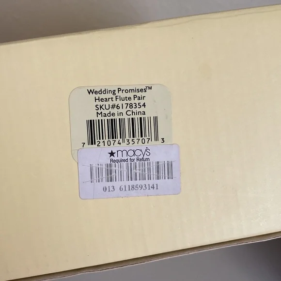 Lenox Heart Flute Pair - Picture 7 of 7